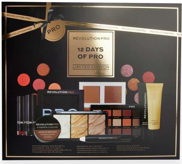 Revolution 12 Days Of Colour Makeup Gift Set - £19 with click & collect @ Argos