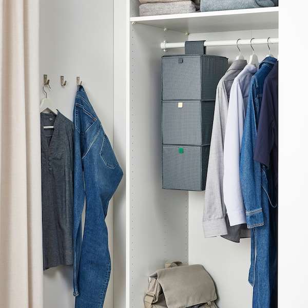 Hanging storage with 3 compartments - £3- selected stores - free collection / in store @ IKEA