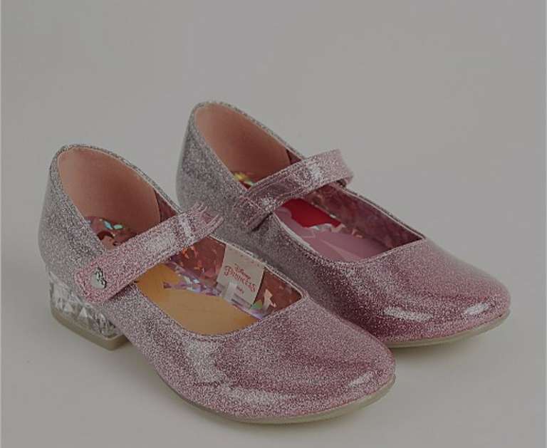 Girls Disney Princess Pink Sparkly Light Up Shoes £6 Free Click & Collect @ George