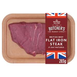 Flat Iron, Denver or Bavette Steaks 283g - 300g - 2 for £8