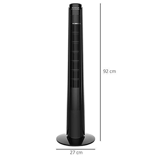 HOMCOM 36" Oscillating Tower Fan with Remote Control - Sold by MHSTAR