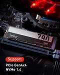 2TB - Lexar NM790 SSD PCIe Gen4 NVMe M.2 2280 , up to 7400/6500MB/s , Dramless (HMB), 1500TBW - Sold by Amazon US