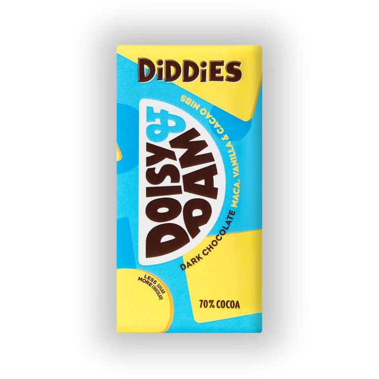 Doisy & Dam 80g Vegan Chocolate Bars - 2 for £1 instore Home Bargains, St Helens
