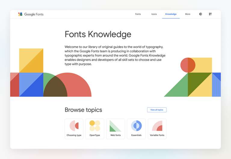 Hundreds of free fonts and icons to use with Google Workspace