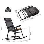 Outsunny Garden Folding Rocking Chair Sold By MHStar