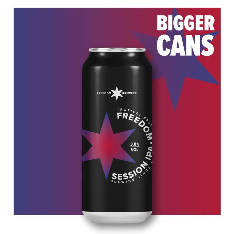Freedom Session IPA 24 x 440ml Cans BOGOF - 48 cans for £30 with code UK Mainland