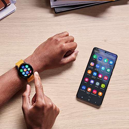 Samsung Galaxy Watch4 40mm Bluetooth Smart Watch, 3 Year Manufacturer Warranty, Black / Gold (UK Version) - £126.65 (Prime Student) @ Amazon