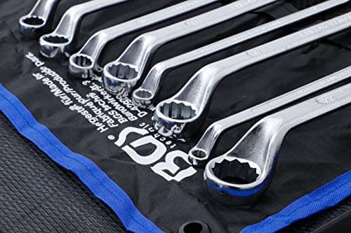 BGS 1209 | Double Ring Spanner Set | offset | 6 x 7 - 20 x 22 mm | 8 pcs.