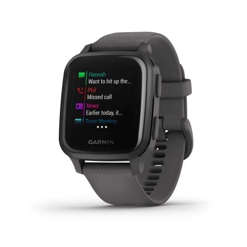 Garmin Venu Sq GPS Smartwatch with All-day Health Monitoring and Fitness Features, Built-in Sports Apps, Shadow Grey - £119.99 @ Amazon