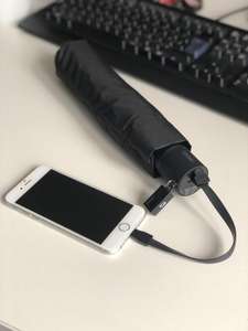 USB Phone Charging Windproof Umbrella - £18 @ Umbrella World