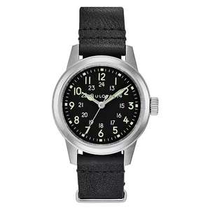 Bulova Men’s Black Leather Strap Watch 96A219 38mm - £80 (With Code) @ H Samuel