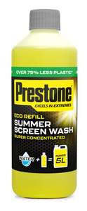 Prestone Eco Refill Summer Screen Wash Super Concentrated Makes 5 Litre of Windscreen Wash Fluid 500ml - £3.50 @ Amazon