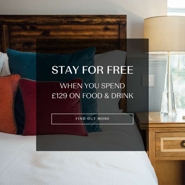 Stay For Free When You Spend £129 On Food & Drink In January : From £129 (Paid Upfront) @ Oakman Inns & Restaurants