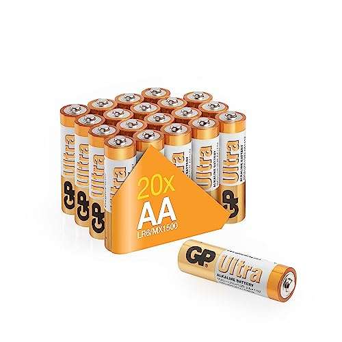 AA / AAA pack of 20 GP Ultra Alkaline disposable batteries, 1.5v 10 year shelf life - Sold By Batteries 247 FBA