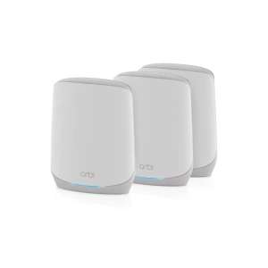 Netgear Orbi RBK763S Tri-band WiFi 6 Mesh System, 5.4Gbps, Router and 2 Satellites, RBK763S-100EUS - Discount At Checkout