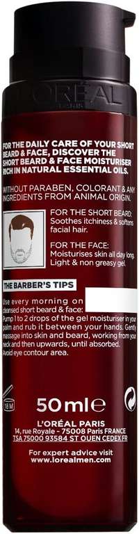 L'Oreal Men Expert Barber Club Short Beard & Face Moisturiser, 50ml - £4.10 / £3.90 with sub & save @ Amazon