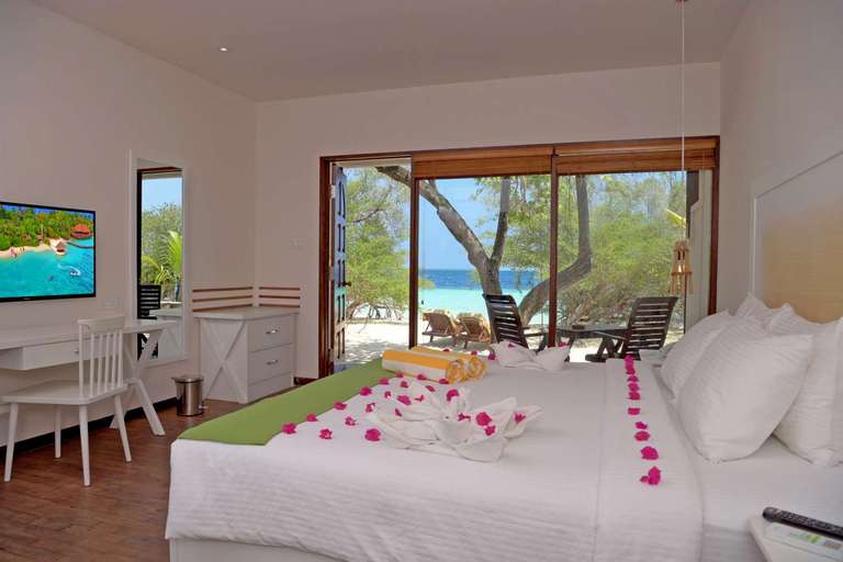 Eriyadu Island Resort Maldives- 7 Nights All Inclusive - 24/09/23-2/10/23 (Etihad), Free upgrade to Beachfront Villa, For Two Adults