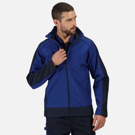 Men's Contrast 3 Layer Printable Softshell Jacket | New Royal Blue Navy for £17.95 + free collection @ Regatta