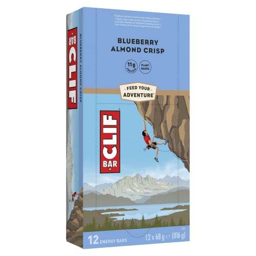 Clif Bar Energy Bars - Blueberry Almond Crisp, 12 x 68g - £12 (£11.40 or lower possible with Subscribe & Save)