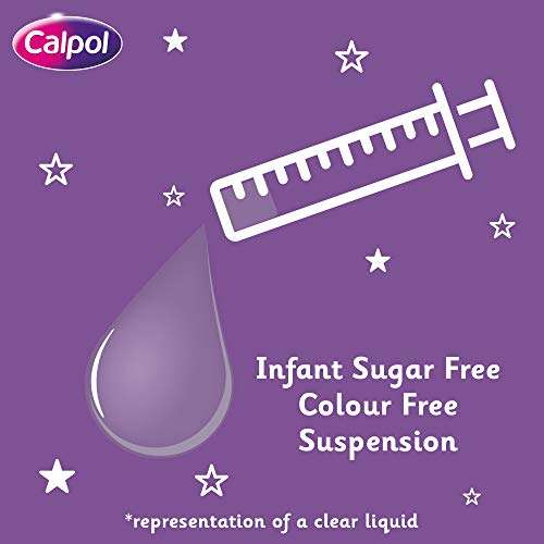 Calpol Infant Oral Suspension Paracetamol, Strawberry Flavour, Liquid, 100ml - or Subscribe & Save for £2.97