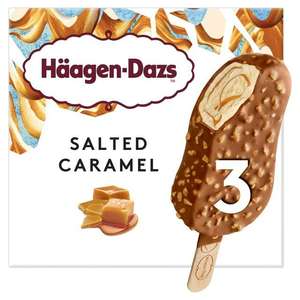 Häagen-Dazs Salted Caramel Ice Cream Bars 3x80ml - £2.50 @ Sainsburys