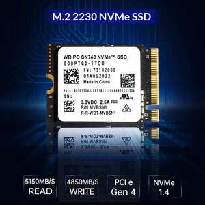 WD PC SN740 1TB M.2 2230 PCIe 4.0 NVMe SSD/Solid State Drive (Perfect for Steam Deck & ROG Ally), using code @ Cutesliving Store