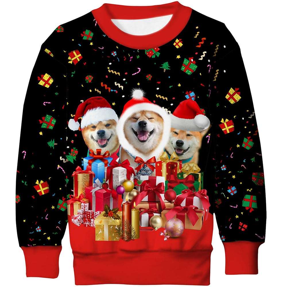 Unisex Ugly Christmas Jumper - Funny Novelty Pullover Santa Xmas