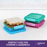 Sistema Lunch Sandwich Boxes - 450 ml 3 pack