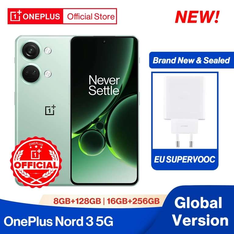 OnePlus Nord 3 5G Global Version 8GB 128GB £305 with coupon - OnePlus Official Store