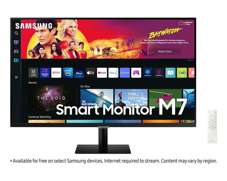 Samsung M70B 32" UHD, USB-C Smart Monitor with Speakers & Remote £259 @ Samsung