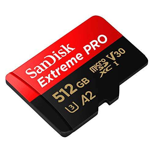 SanDisk 512GB Extreme PRO SDXC card + RescuePro Deluxe up to 200 MB/s UHS-I Class 10 U3 V30 £59.99 Dispatched By Amazon, Sold By Kayz Goods