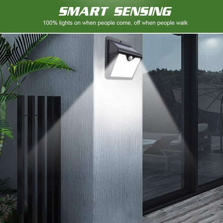 [6 Pack] iPosible 150 LED Solar Lights Outdoor Motion Sensor Security Lights IP65 2000mAh £24.95 (With Voucher) @ Amazon