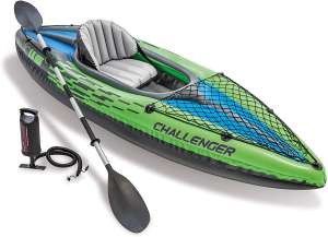 Intex Challenger K1 Kayak, Inflatable Canoe with Aluminum Oars & Hand Pump £79.00 (using £10 off voucher code) @ OutdoorSplash