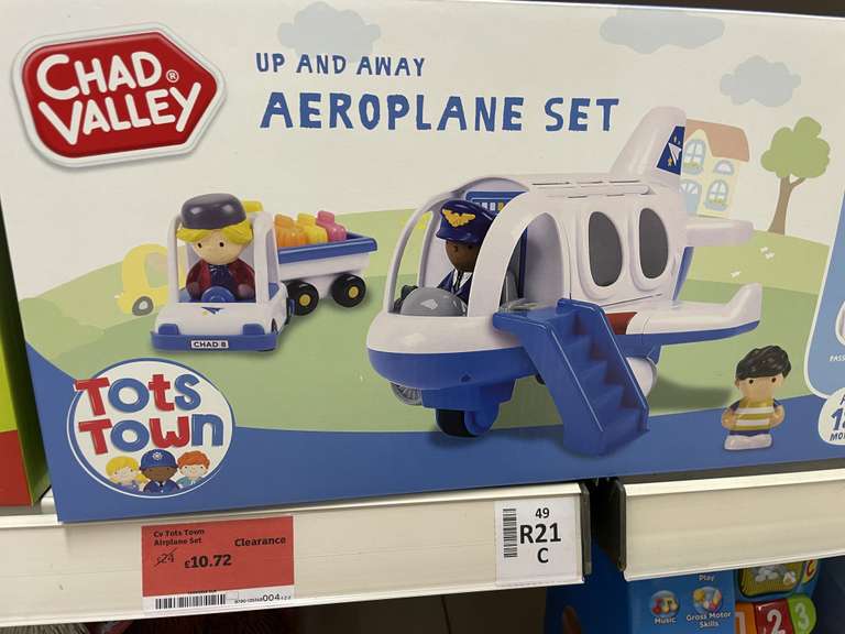Chad Valley Tots Town Aeroplane Set - £10.72 @ Sainsbury's Colchester