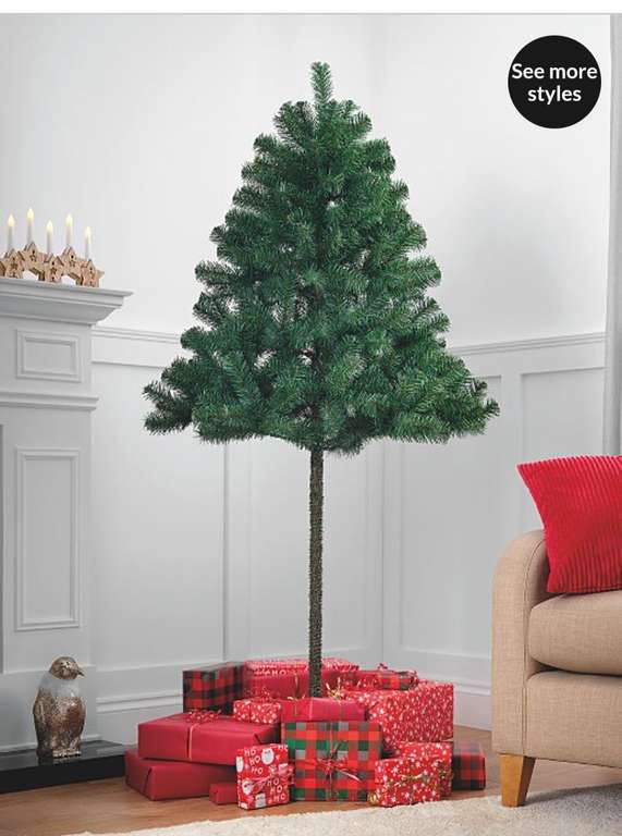 6ft Green Half Christmas Tree - £6 at checkout with click & collect @ George (Asda)