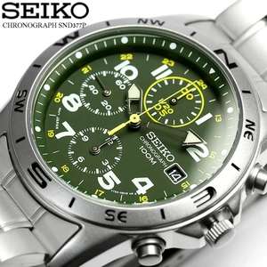 Seiko SND377P Chronograph Mens Watch | 38mm