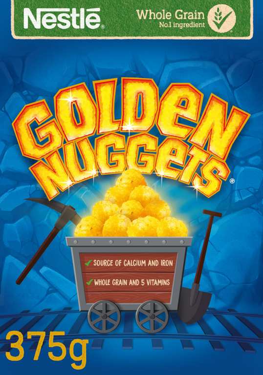 Nestlé Golden Nuggets Breakfast Cereal 375g - S&S £1.33/£1.26 - Early Prime Deal