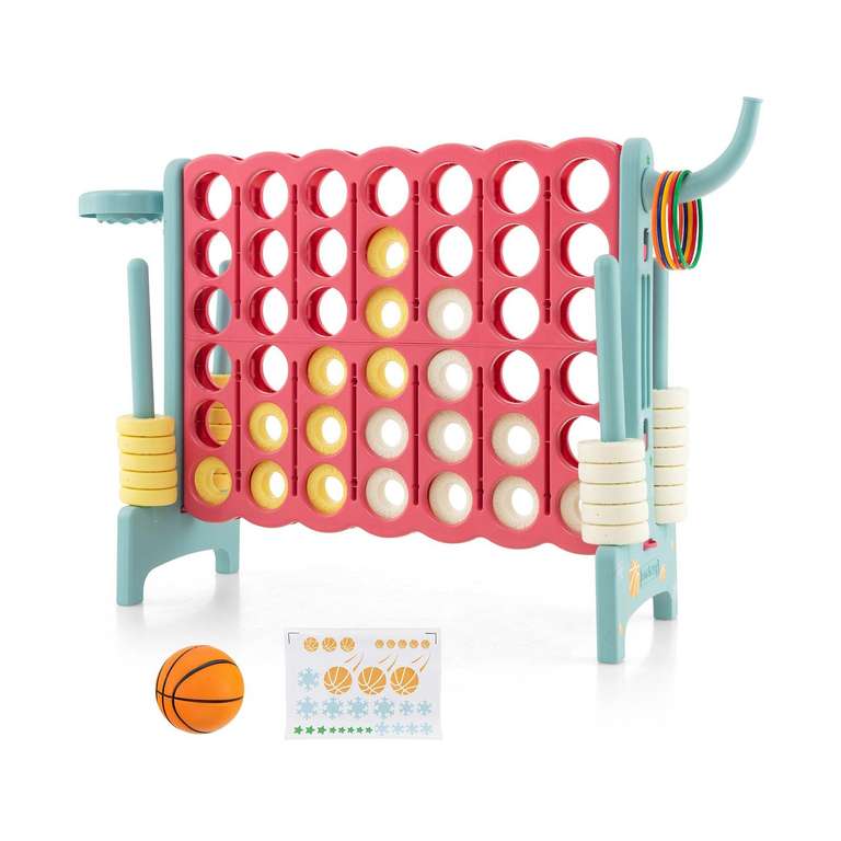 4-to-Score Game Set, Basketball Hoop & Toss Ring (UK Mainland) - Sold & Delivered by FDS Corporation