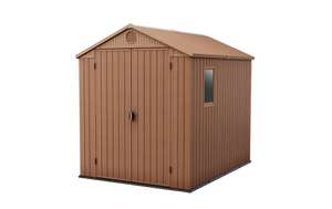 20% Sale on Outdoor Storage Products - Keter Darwin Shed 6x8ft - Brown