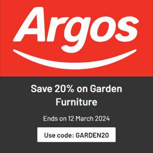 20% Off Garden Furniture W/Code + Free Click & Collect