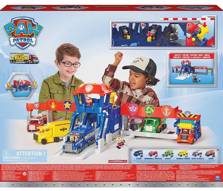 PAW Patrol Big Truck Pups, Truck Stop HQ, 3ft. Wide Transforming Playset £37.50 - Free Collection @ Argos