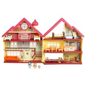 Bluey Ultimate Lights & Sounds Furnished Playhouse Official Collectable 2.5 inch Posable Figures and Accessories - Prime Exclusive