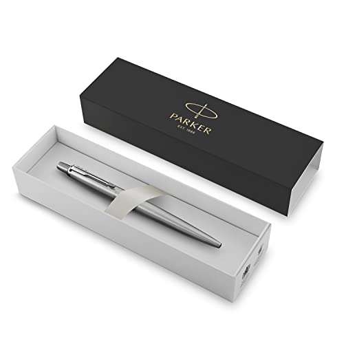 Parker Jotter Ballpoint Pen with Gift Box - Stainless Steel with Chrome Trim - £10.15 @ Amazon