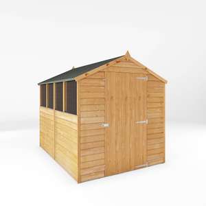 Mercia 8x6ft Overlap Apex Shed - price with code
