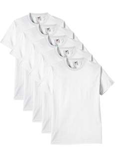 Fruit of the Loom Men's Heavy T-Shirt Pack of 5 - £10.97 @ Amazon