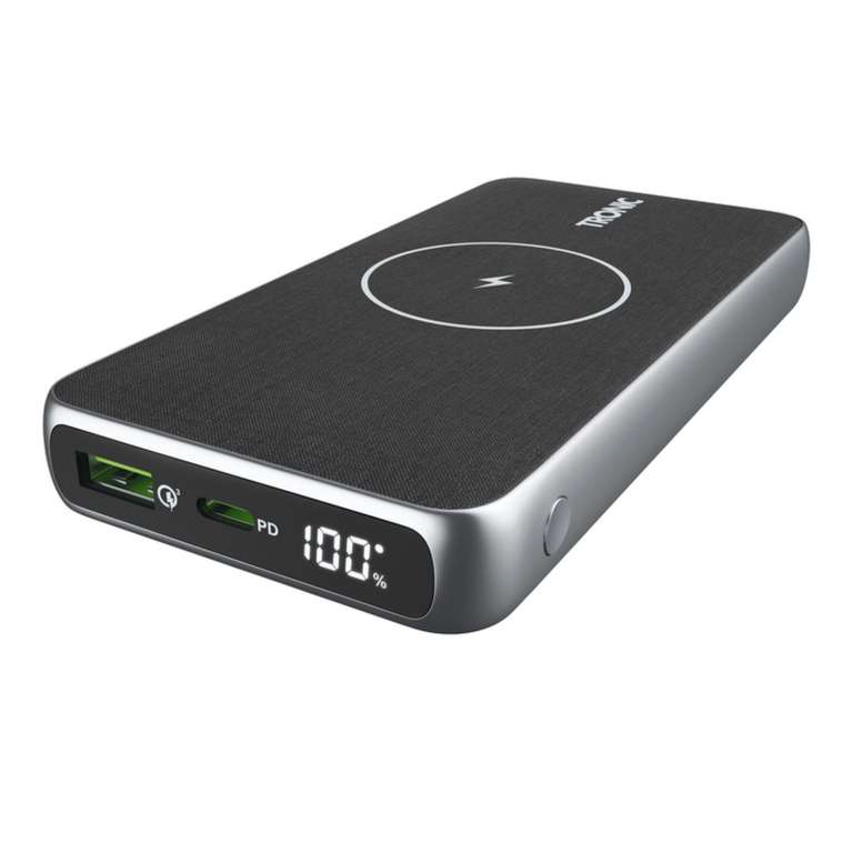 Tronic 10,000mAh Qi Wireless Charging Power Bank (Includes USB A to USB C Cable & 3yr Warranty) - £17.99 at Lidl
