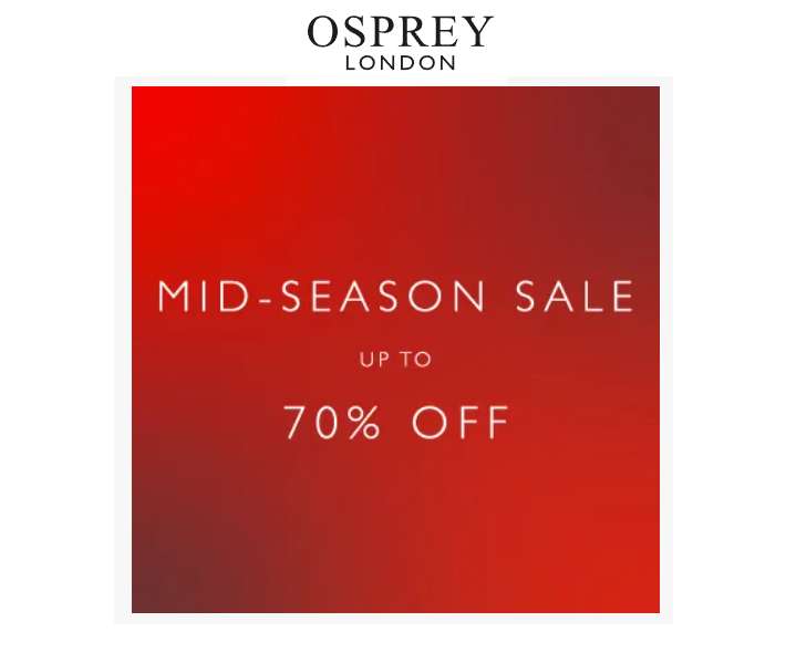 Up To 70% off the Mid-Season Sale
