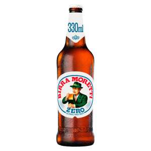 Birra Moretti Zero Alcohol-Free Bottle Beer,6 x 4 x 330ml (Amazon Fresh, Selected Areas + Min Spend Applies)