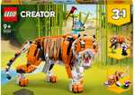 LEGO Creator 3in1 Majestic Tiger Building Set 31129 - Free C&C