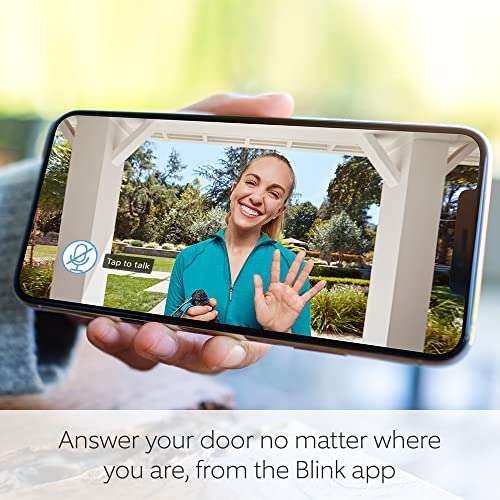 Blink Video Doorbell, Black + Echo Dot (5th generation, 2022 release) Charcoal - Smart Home Starter Kit - £48.99 @ Amazon